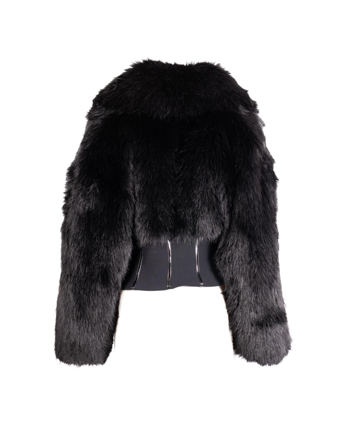 shop ELISABETTA FRANCHI  Giacchetto: Elisabetta Franchi giubbotto con effetto pelliccia e doppio crêpe.
Giubbotto con texture effetto pelliccia dalla vestibilità over. 
Si distingue per il collo e le maniche avvolgenti. 
Il punto vita è definito dalla costruzione a bustier in doppio crêpe, impreziosita da dettagli in vinile e dagli alamari decorativi sui fianchi.
Composizione: 100%Poliestere.
Fabbricato in Italia.. GB05A57E2-110 number 8104674